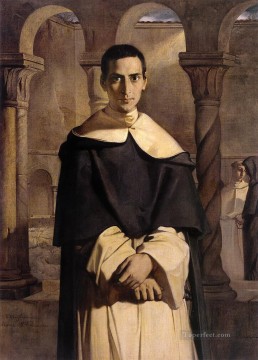 Théodore Chasseriau Painting - Retrato del Reverendo Padre Dominique Lacordaire de la Orden del Pred romántico Theodore Chasseriau